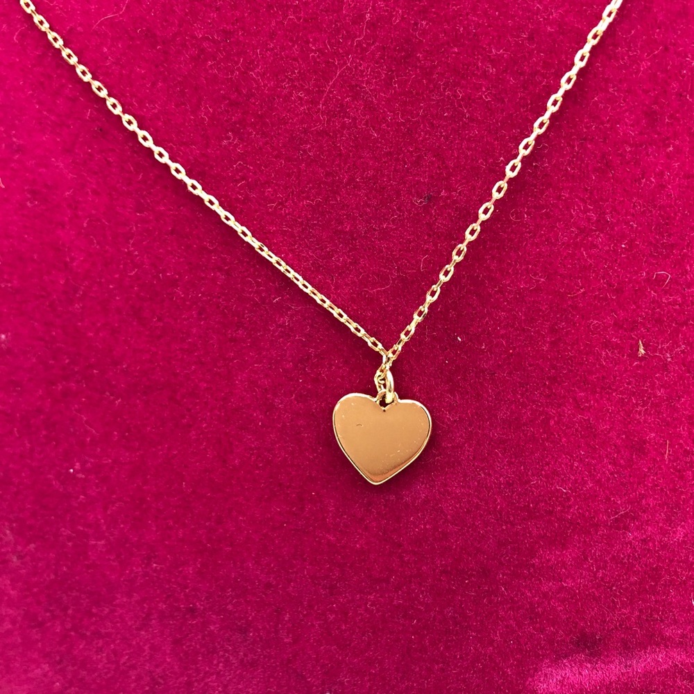 Kate Spade Adjustable Length Gold Color Heart Pendant Necklace New - Picture 7 of 11